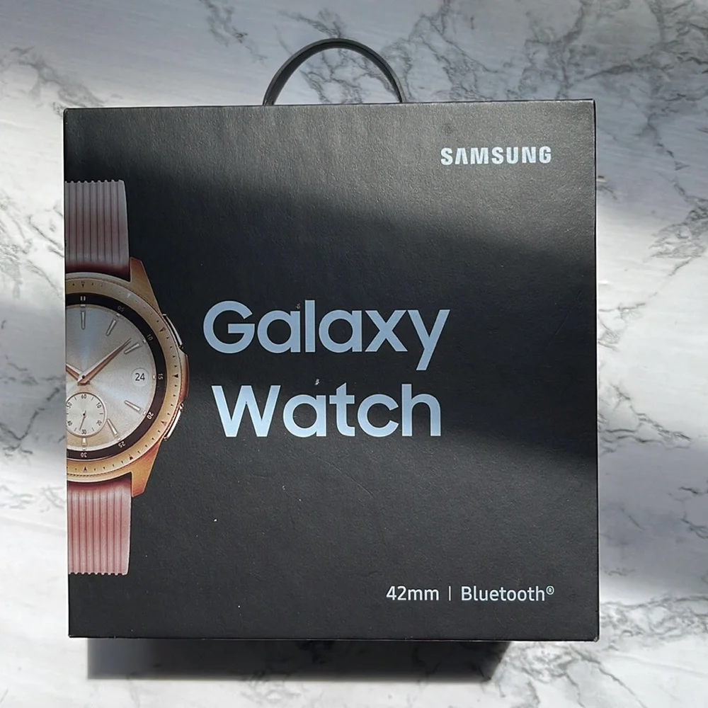 SAMSUNG GALAXY WATCH 42MM ROSE GOLD WATCH BLUETOOTH NEW IN BOX NEVER O…